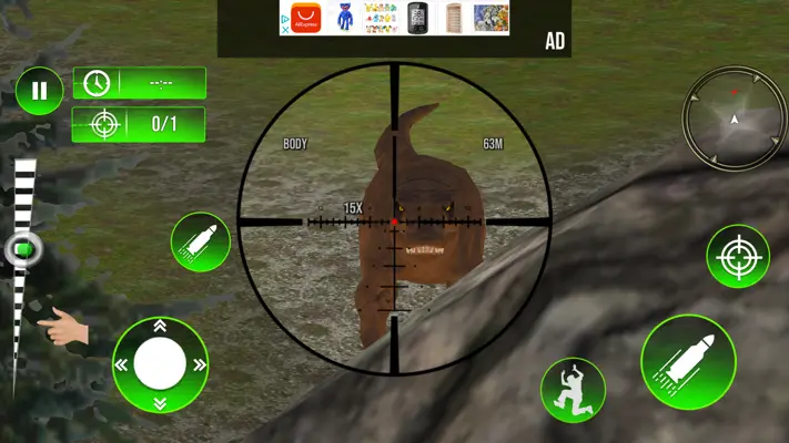 Wild Dino Hunting Clash: Animal Hunting Games android App screenshot 2